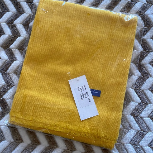 Oversized 100% Mongolian cashmere scarf Blue Sky factory - Picture 5 of 9